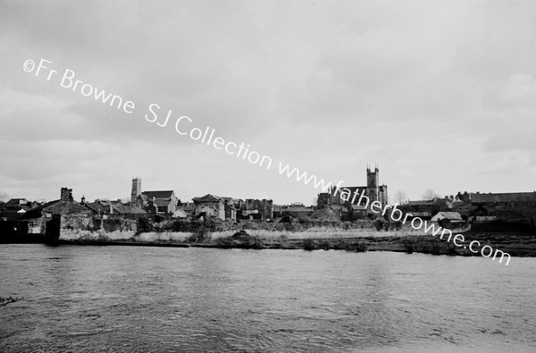 WEST WALL FROM NORTH BANK OF RIVER